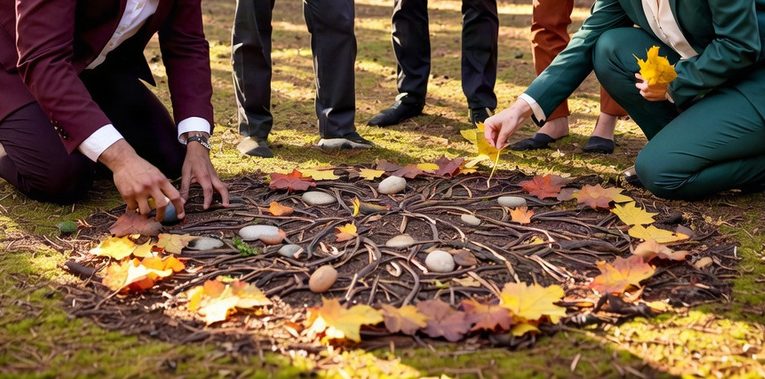 Team building team development cooperation growth